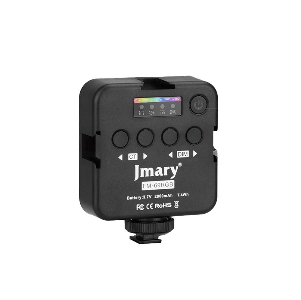 Jmary FM-69RGB RGB Led Telefon-Kamera Üstü Pilli Aydınlatma Işığı Jmary FM-69RGB RGB Led Telefon-Kamera Üstü Pilli Aydınlatma Işığı